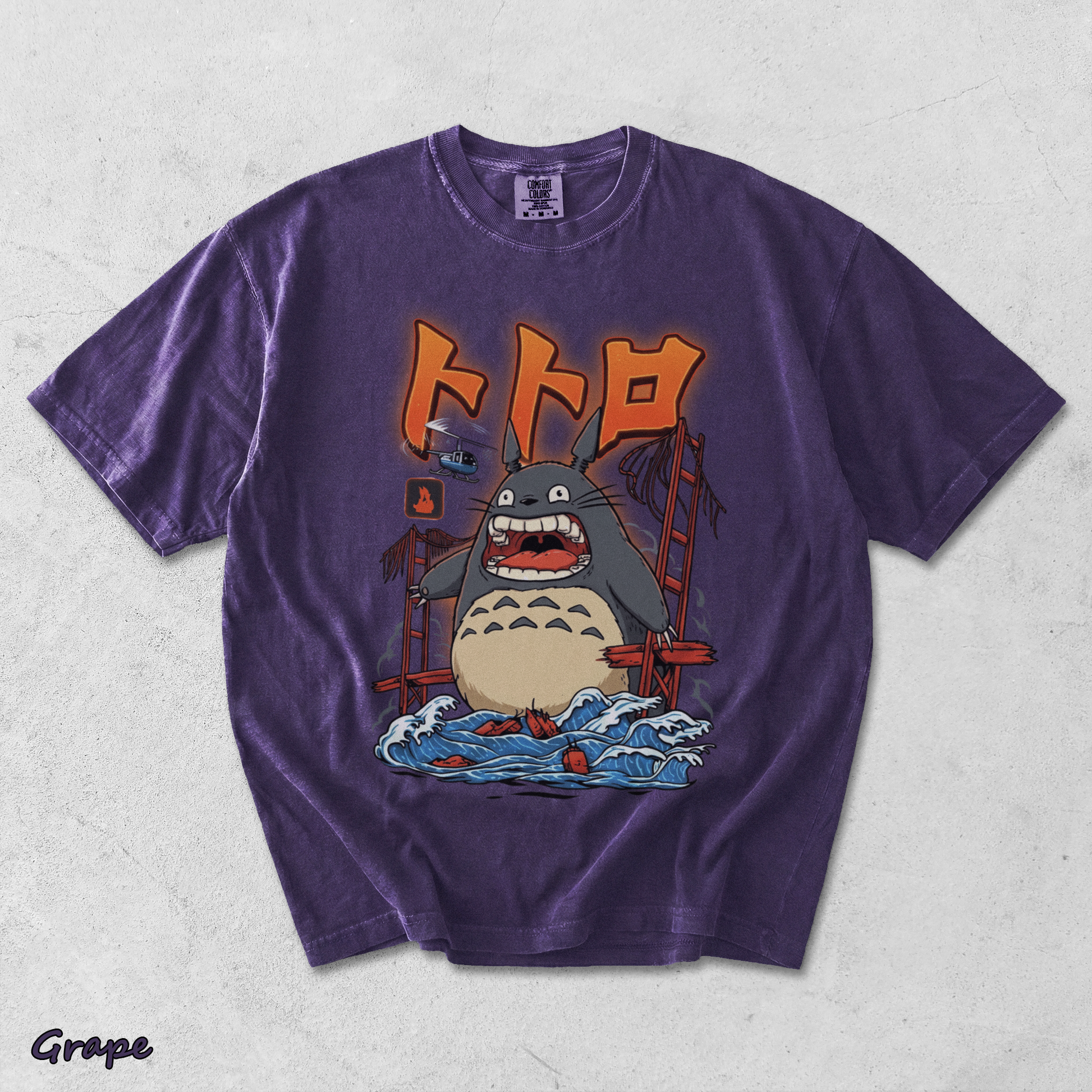 Totoro Kaiju Anime - Grape mockup