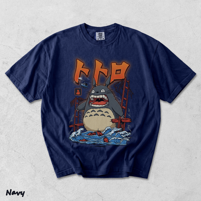 Totoro Kaiju Anime - True Navy mockup