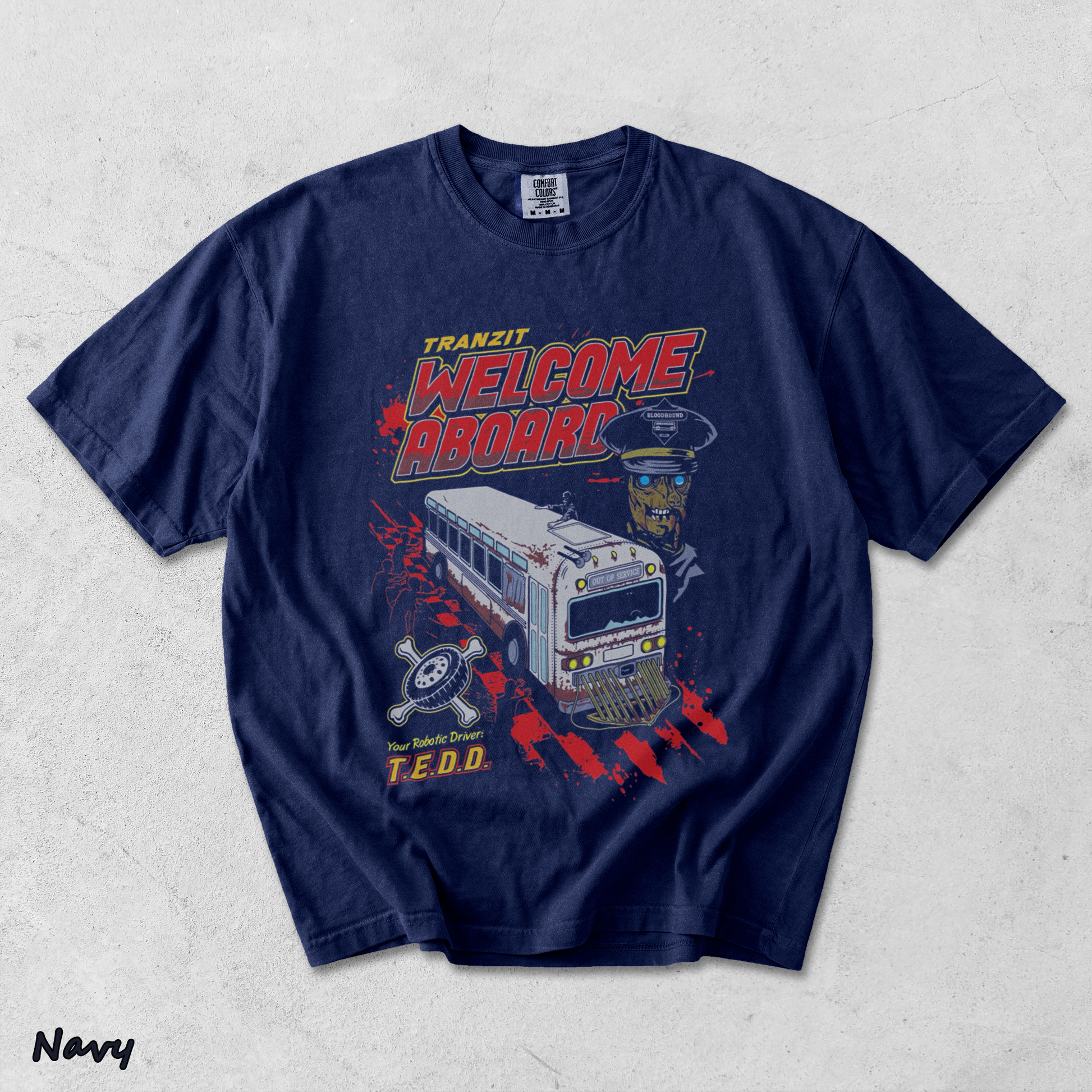 Tranzit BO2 Game Oversize - True Navy mockup