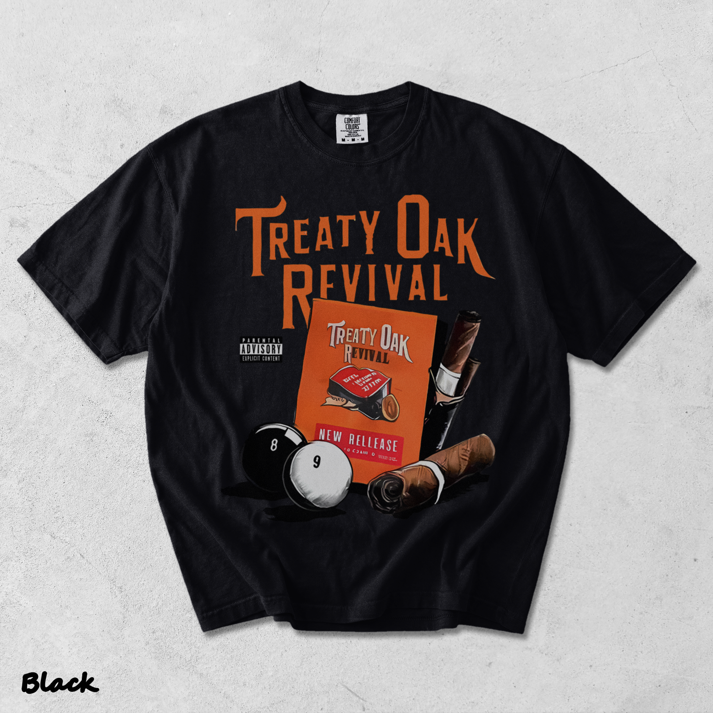 treaty oak revival - Black mockup