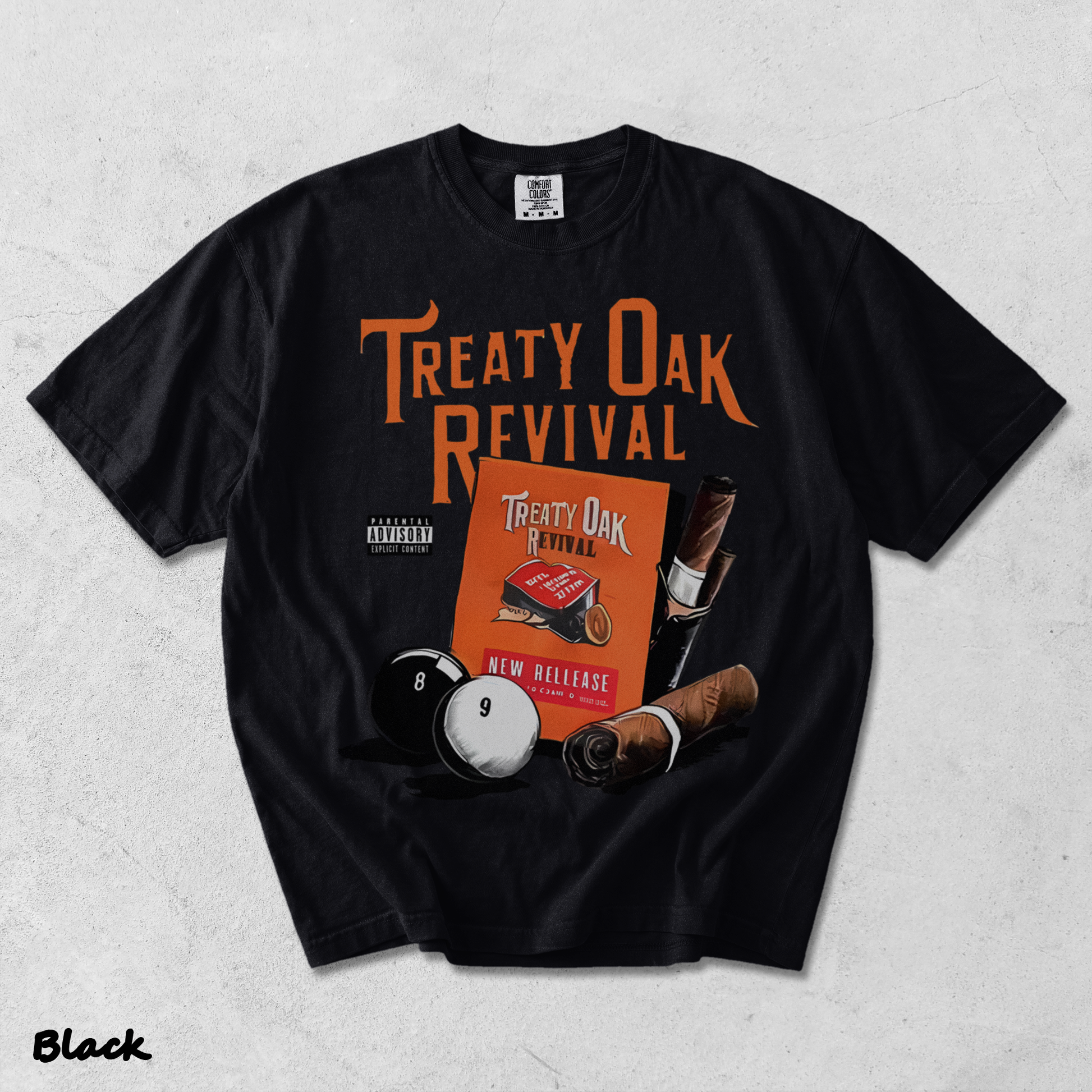 treaty oak revival - Black mockup