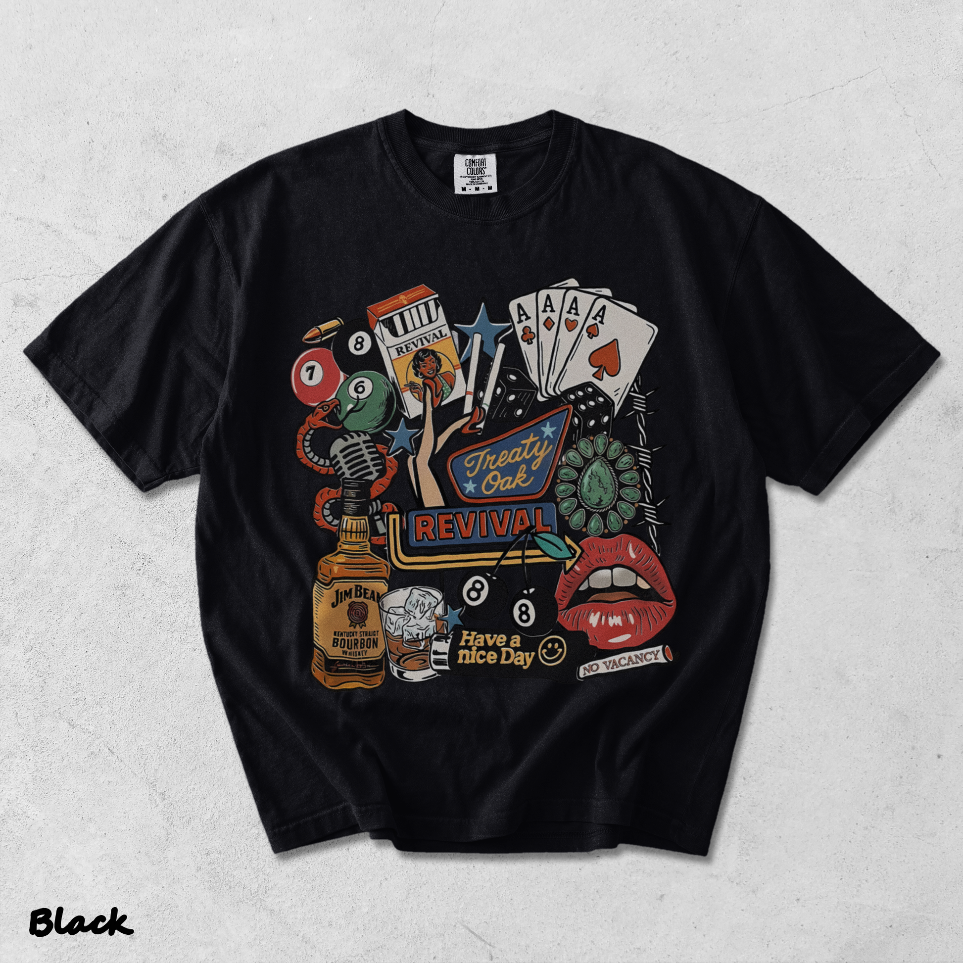 Treaty Oak Revival Western shirt - Black mockup