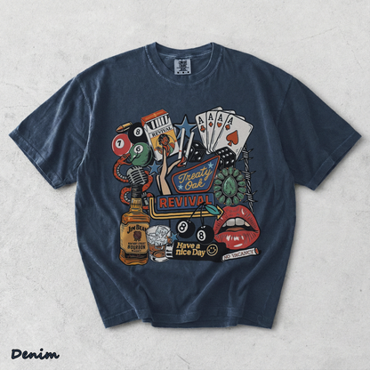 Treaty Oak Revival Western shirt - Denim mockup