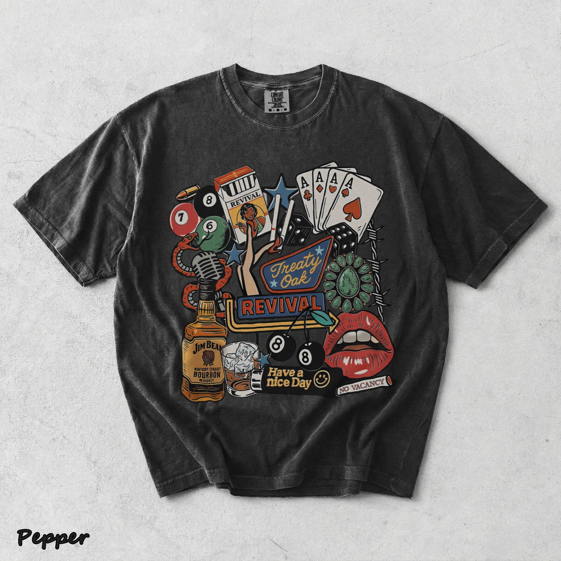 Treaty Oak Revival Western shirt - Pepper mockup