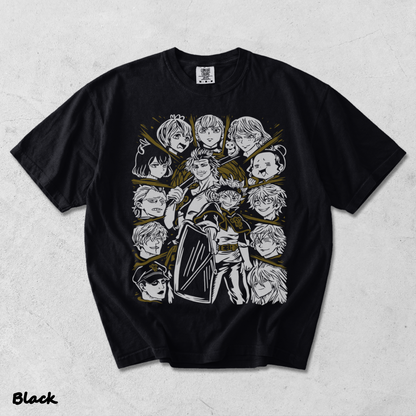 TT- Black Clover T-Shirt Asta Yuno Anime Manga Girl Gifts Black Shirt All Size - Black mockup