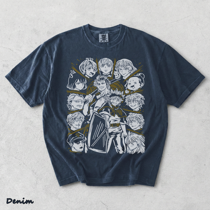 TT- Black Clover T-Shirt Asta Yuno Anime Manga Girl Gifts Black Shirt All Size - Denim mockup