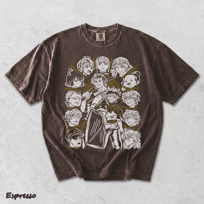TT- Black Clover T-Shirt Asta Yuno Anime Manga Girl Gifts Black Shirt All Size - Espresso mockup
