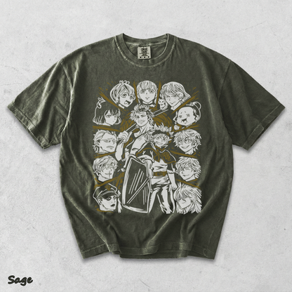 TT- Black Clover T-Shirt Asta Yuno Anime Manga Girl Gifts Black Shirt All Size - Sage mockup
