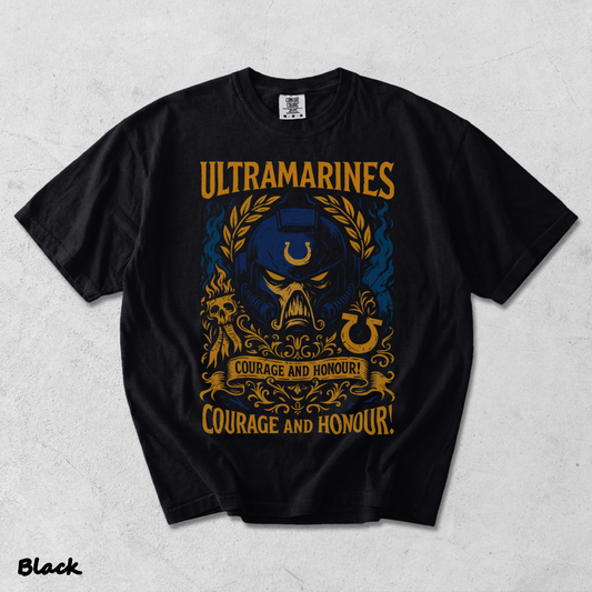 Ultramarine Hoodie T shirt.png 2 - Black mockup