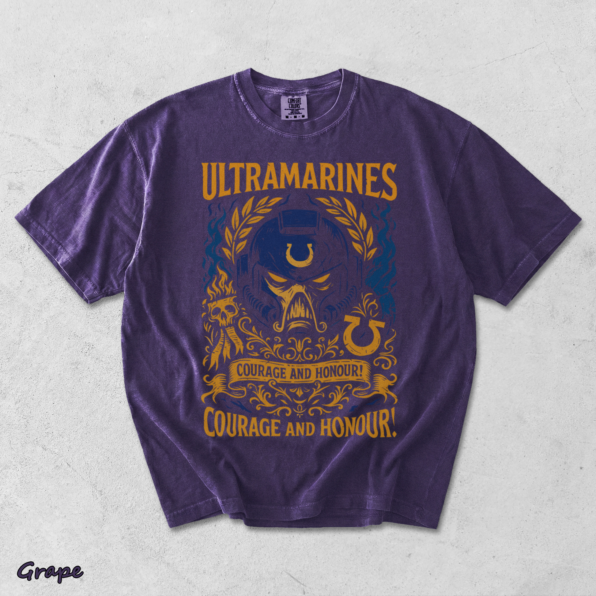 Ultramarine Hoodie T shirt.png 2 - Grape mockup