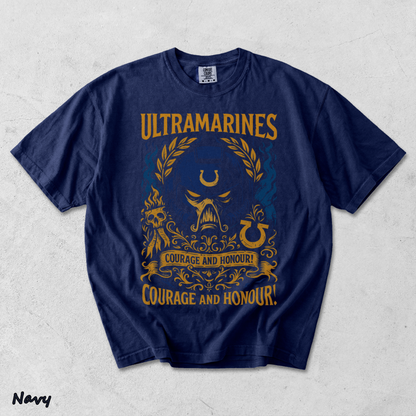 Ultramarine Hoodie T shirt.png 2 - True Navy mockup