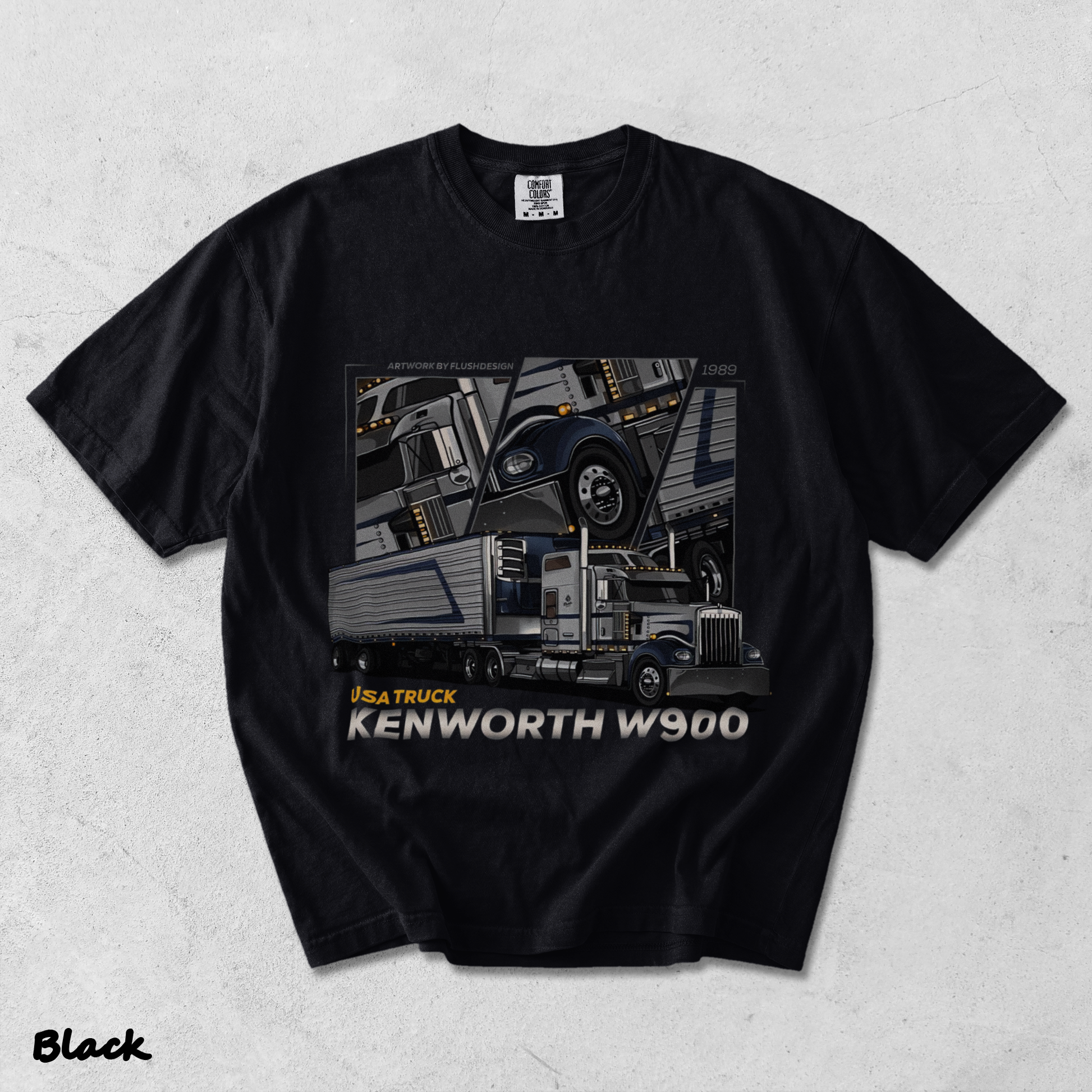USA Truck - Black mockup