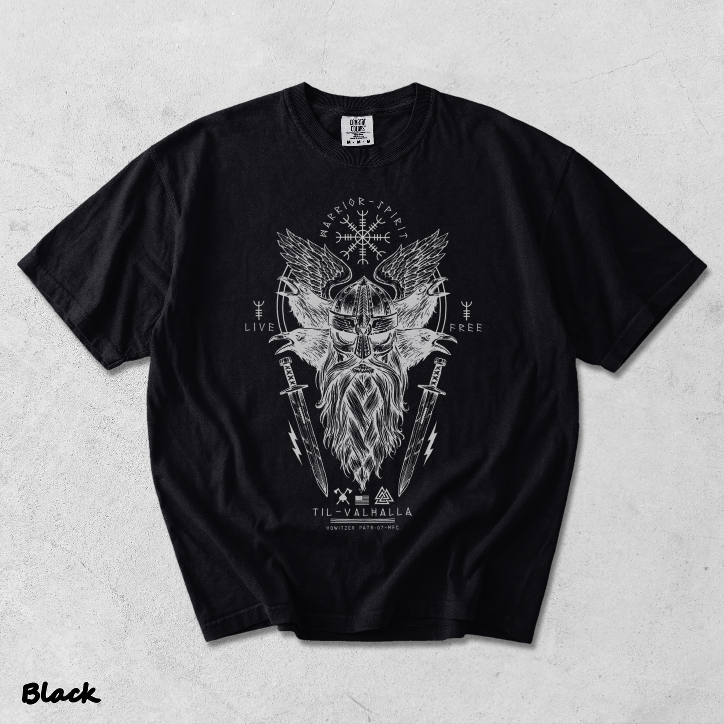 Valhalla Night Military Grunt - Black mockup