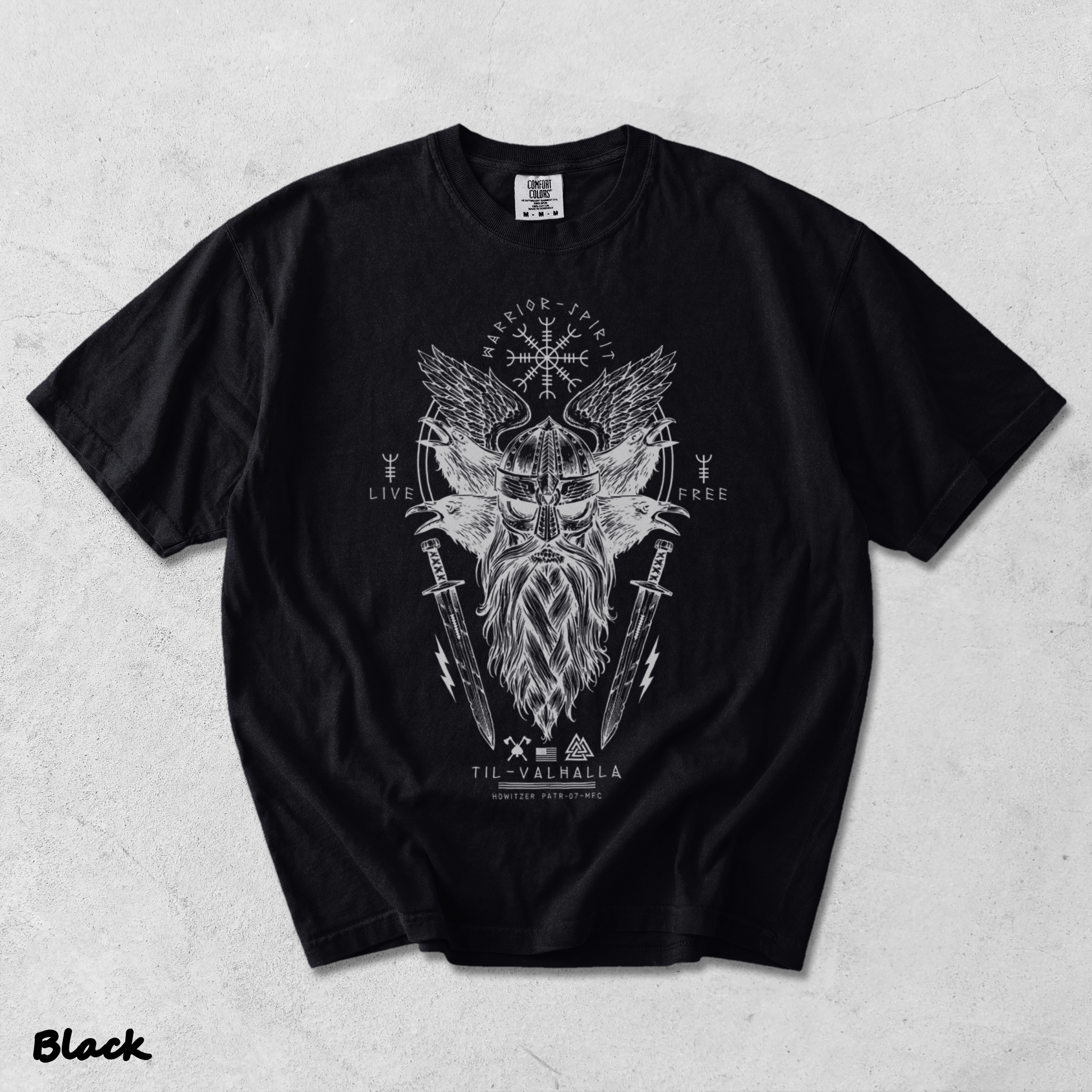 Valhalla Night Military Grunt - Black mockup