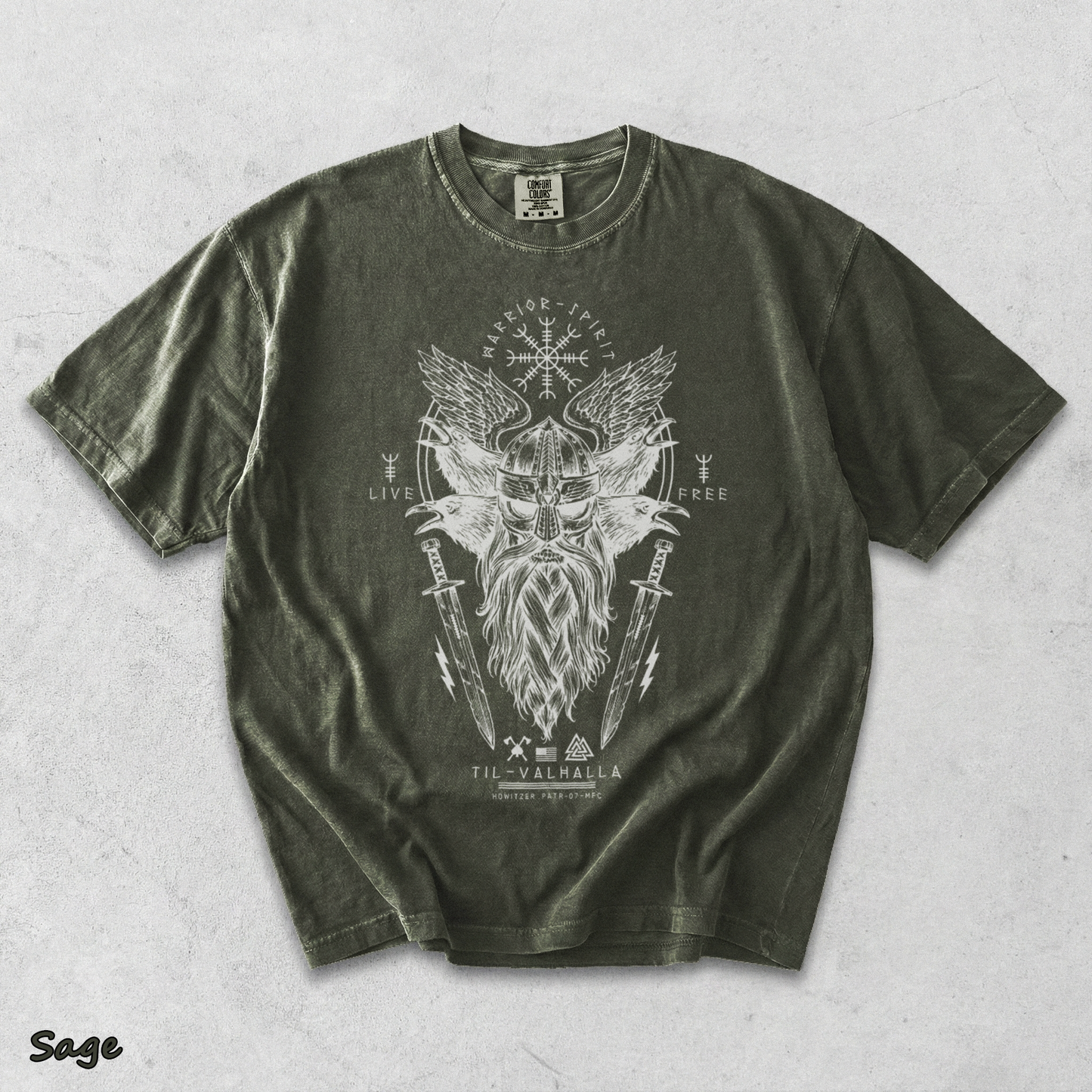 Valhalla Night Military Grunt - Sage mockup