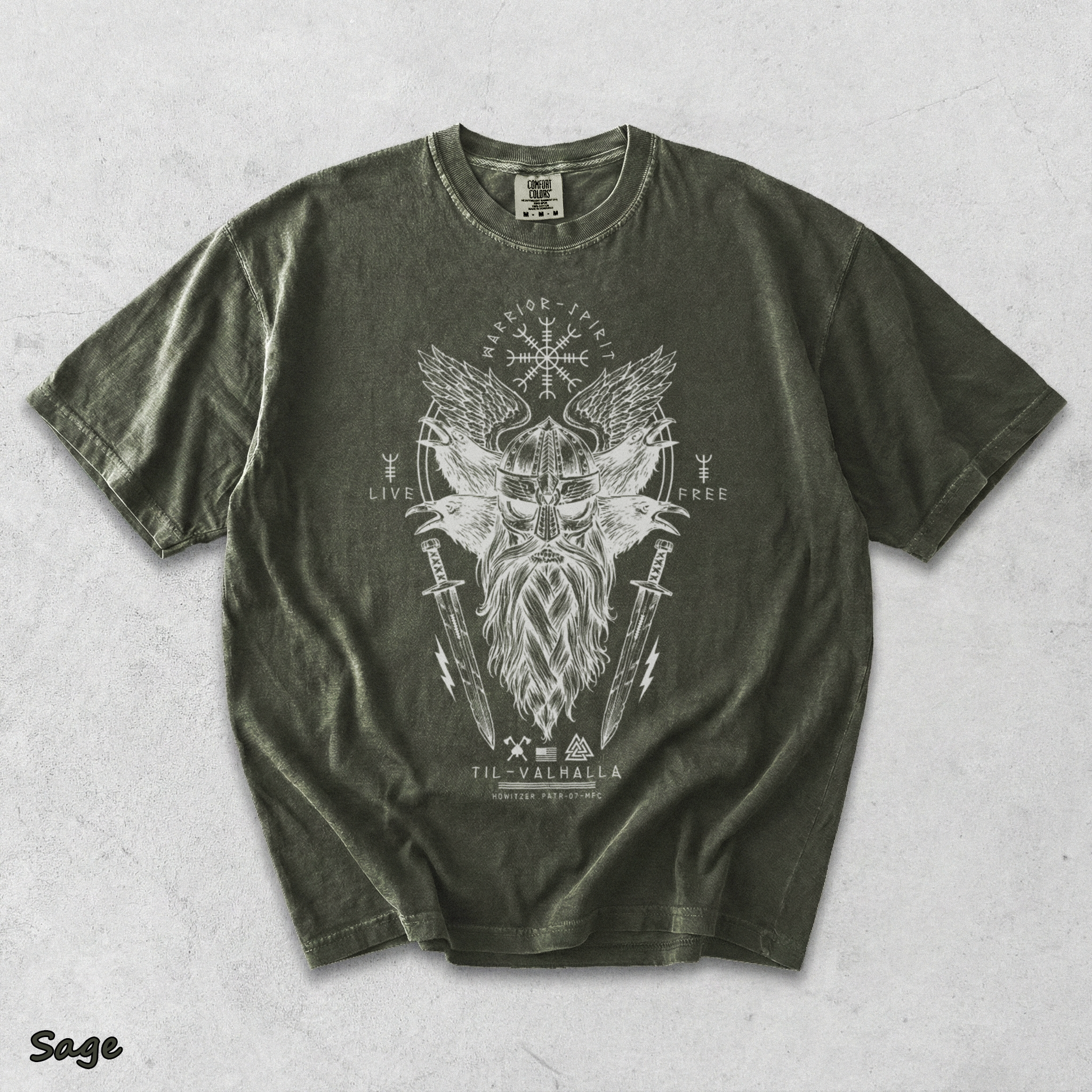 Valhalla Night Military Grunt - Sage mockup