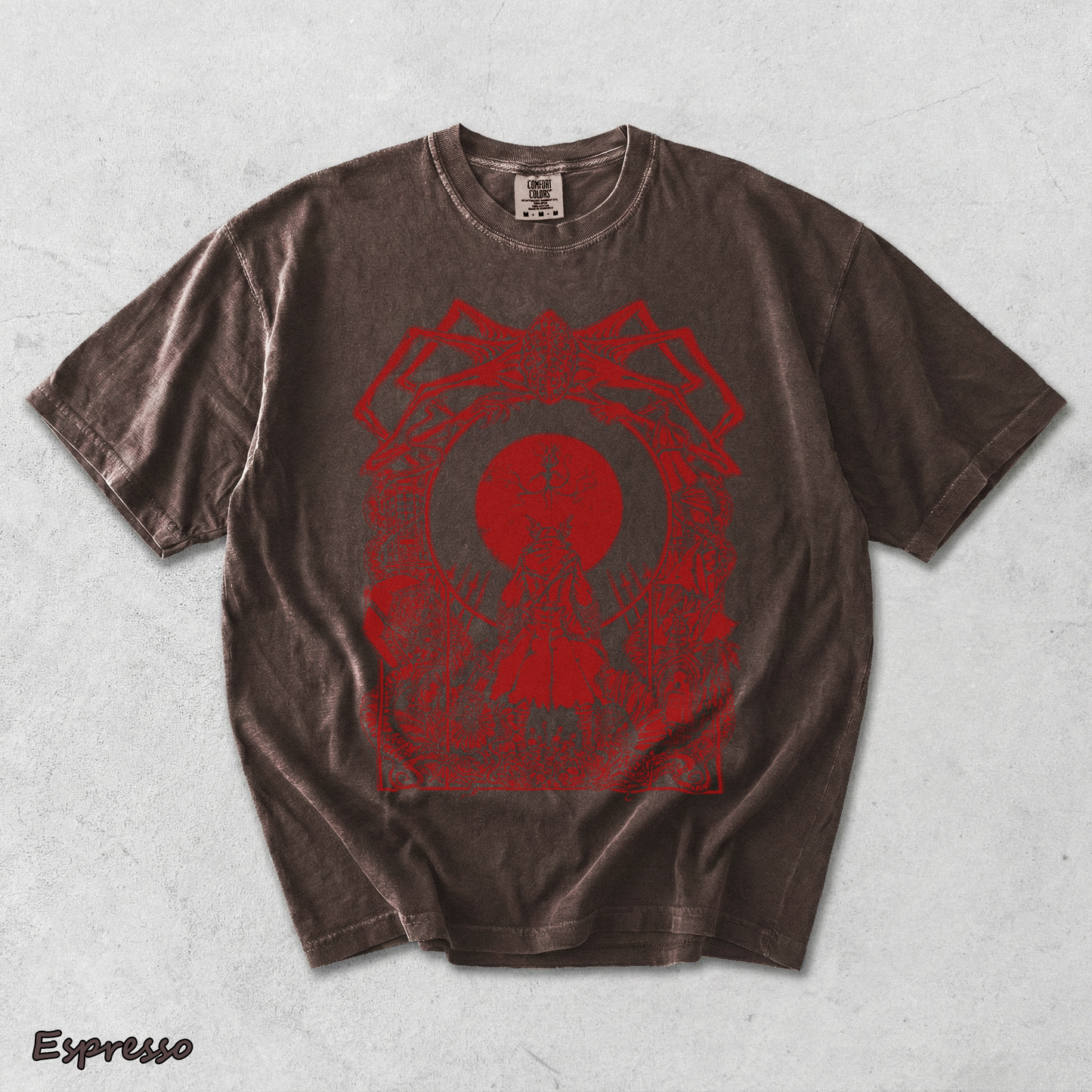 Vintage Bloodborne Blood Moon 2 - Espresso mockup