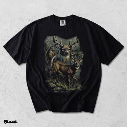 VINTAGE DEER - Black mockup