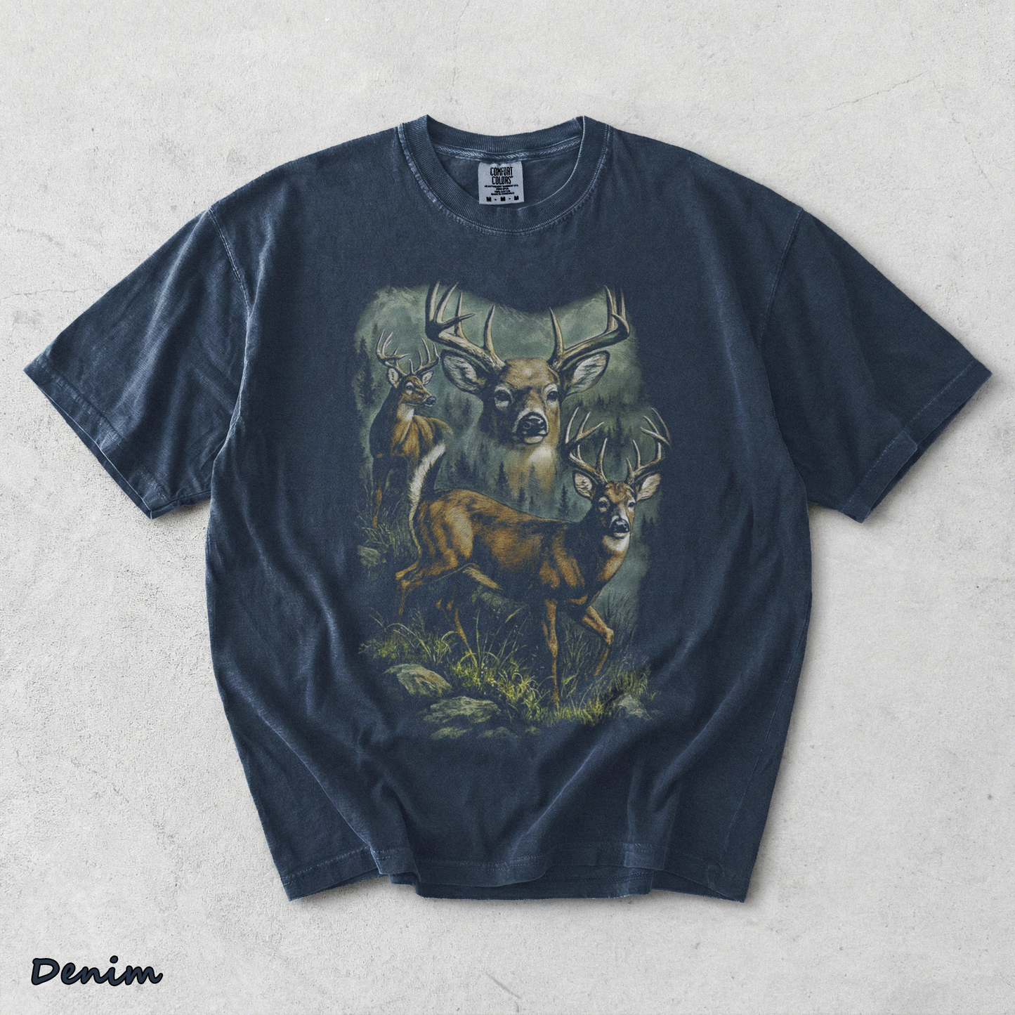 VINTAGE DEER - Denim mockup