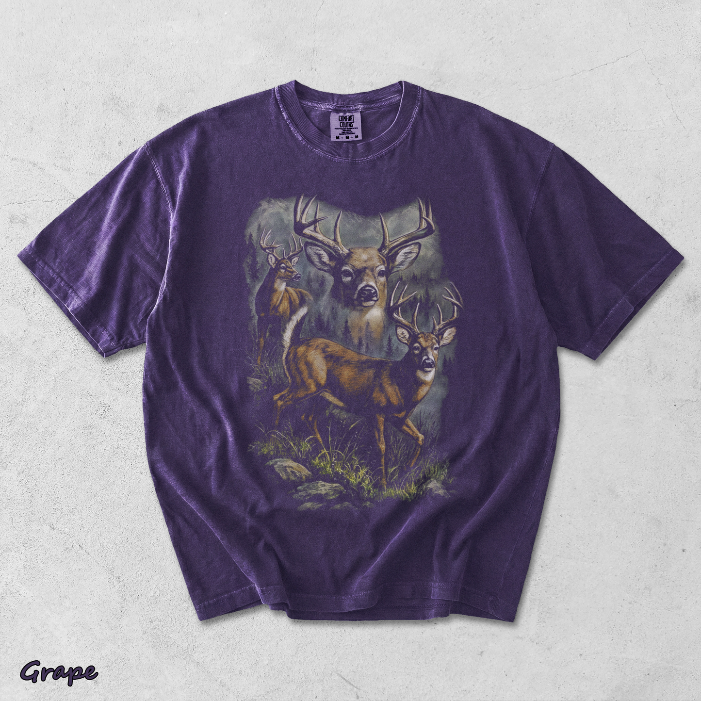 VINTAGE DEER - Grape mockup