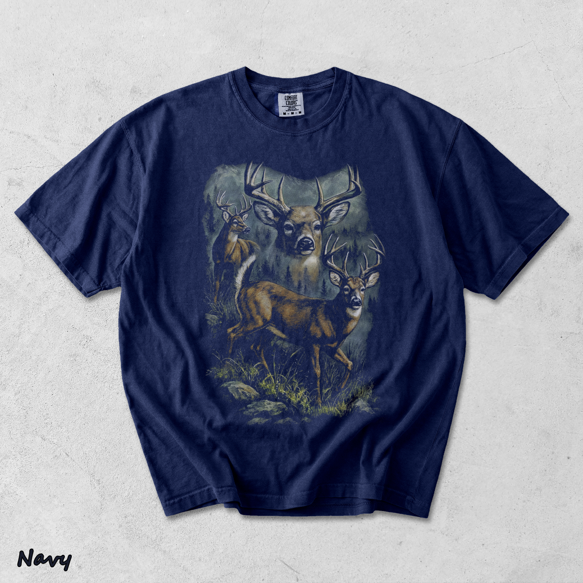 VINTAGE DEER - True Navy mockup