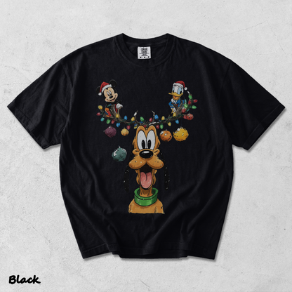 Vintage Pluto, Mickey Donal Sweatshirt - Black mockup