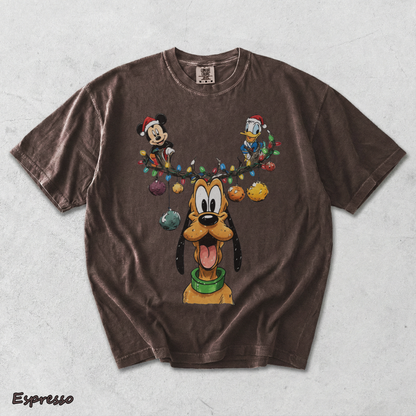 Vintage Pluto, Mickey Donal Sweatshirt - Espresso mockup