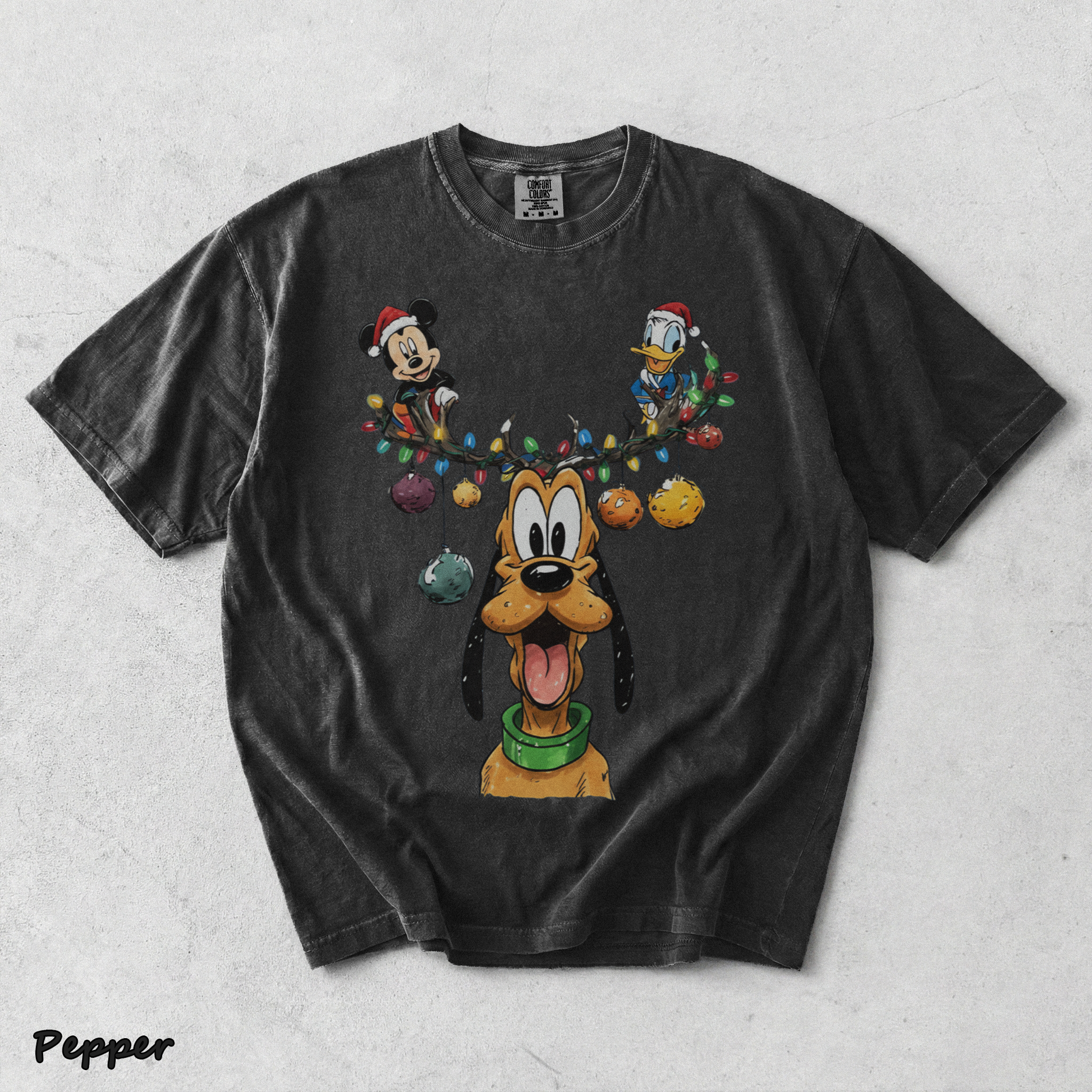 Vintage Pluto, Mickey Donal Sweatshirt - Pepper mockup