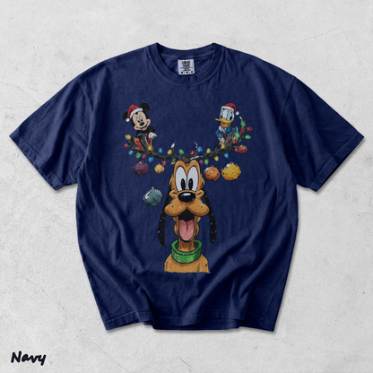 Vintage Pluto, Mickey Donal Sweatshirt - True Navy mockup