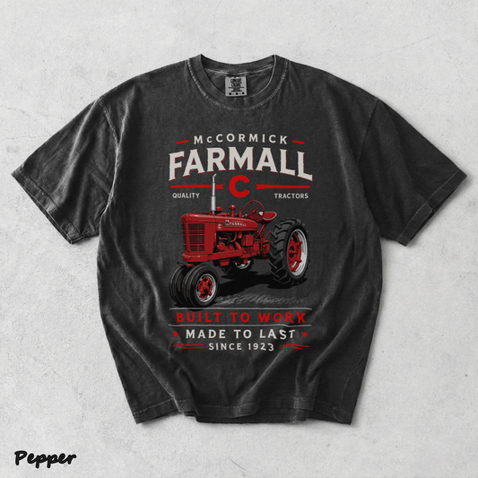 Vintage Red Tractor - Pepper mockup