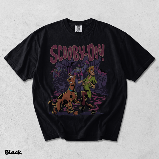 Vintage Scooby Doo Sweatshirt, Scooby Doo Halloween Tee - Black mockup