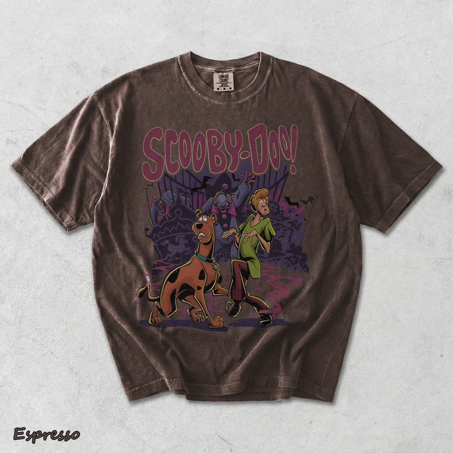 Vintage Scooby Doo Sweatshirt, Scooby Doo Halloween Tee - Espresso mockup