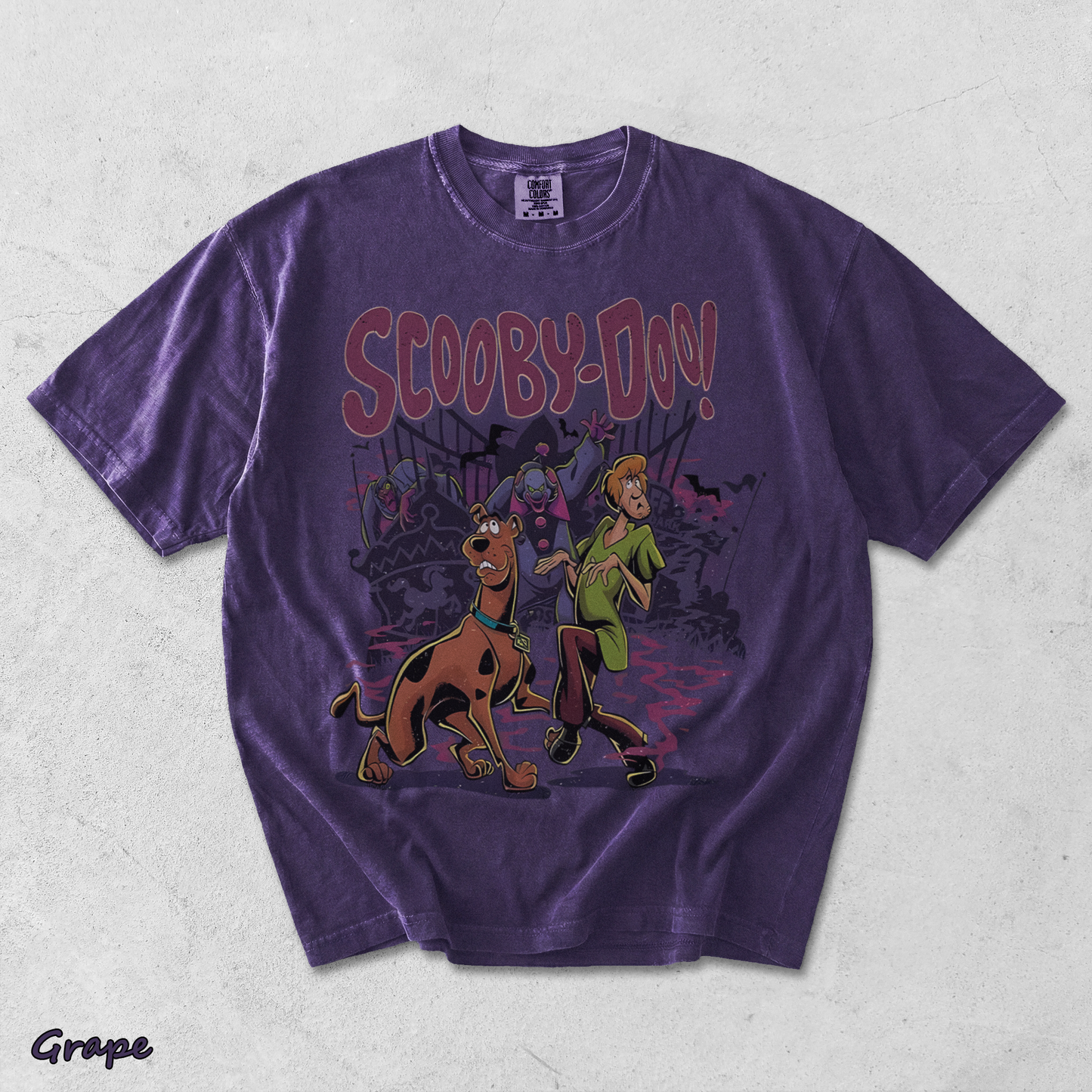 Vintage Scooby Doo Sweatshirt, Scooby Doo Halloween Tee - Grape mockup