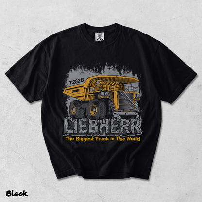 Vintage The Biggest Truck In The World Liebherr - Black mockup