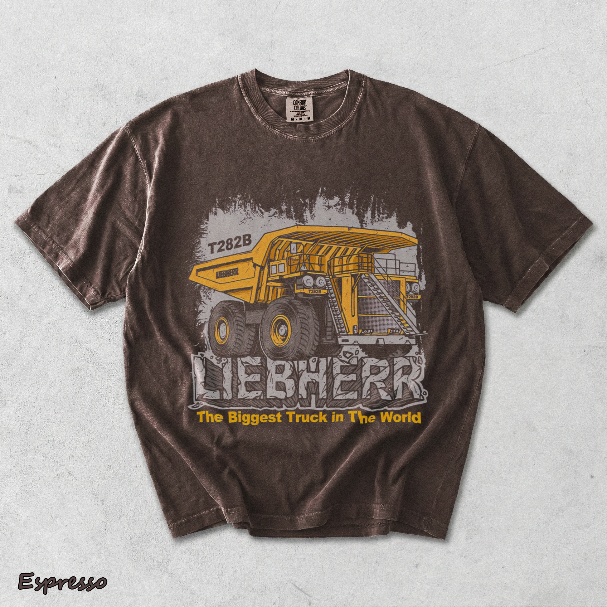 Vintage The Biggest Truck In The World Liebherr - Espresso mockup