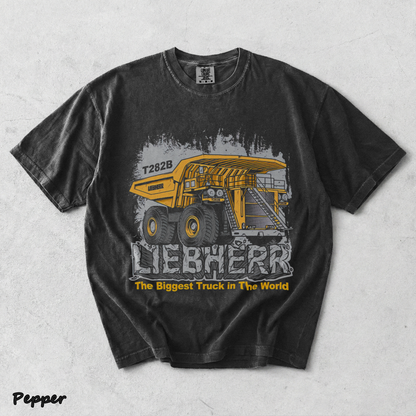 Vintage The Biggest Truck In The World Liebherr - Pepper mockup