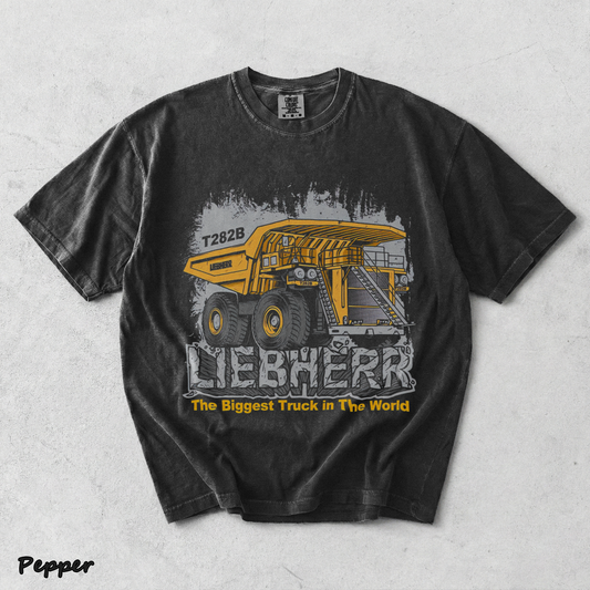 Vintage The Biggest Truck In The World Liebherr - Pepper mockup