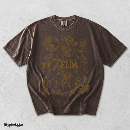 Vintage Zelda Icon Collage - Espresso mockup