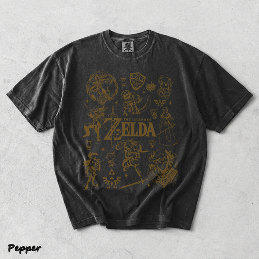Vintage Zelda Icon Collage - Pepper mockup