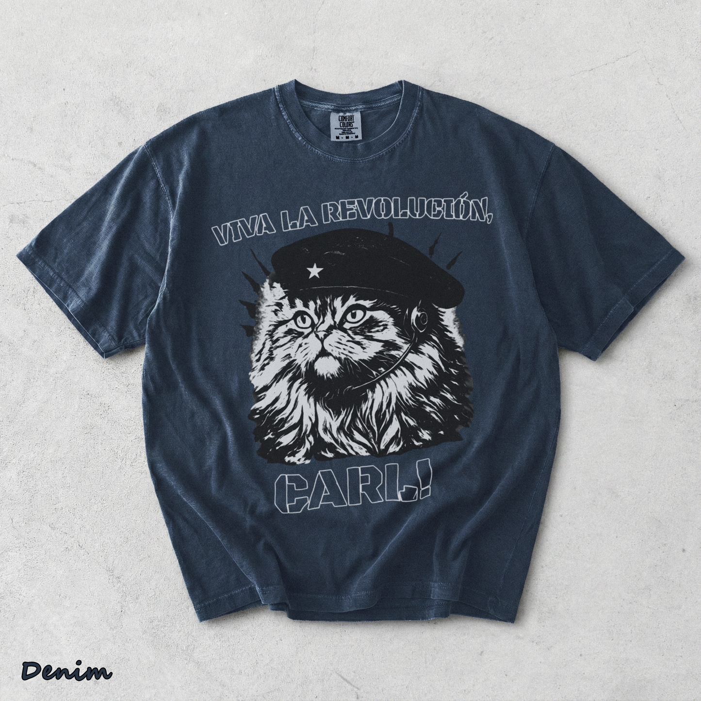 Viva La Revolucion Carl - Denim mockup