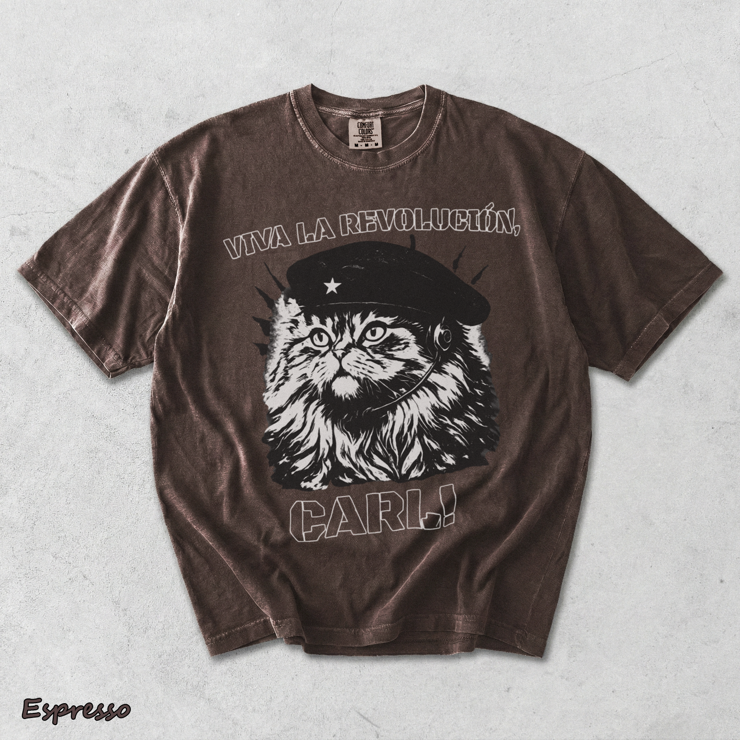 Viva La Revolucion Carl - Espresso mockup