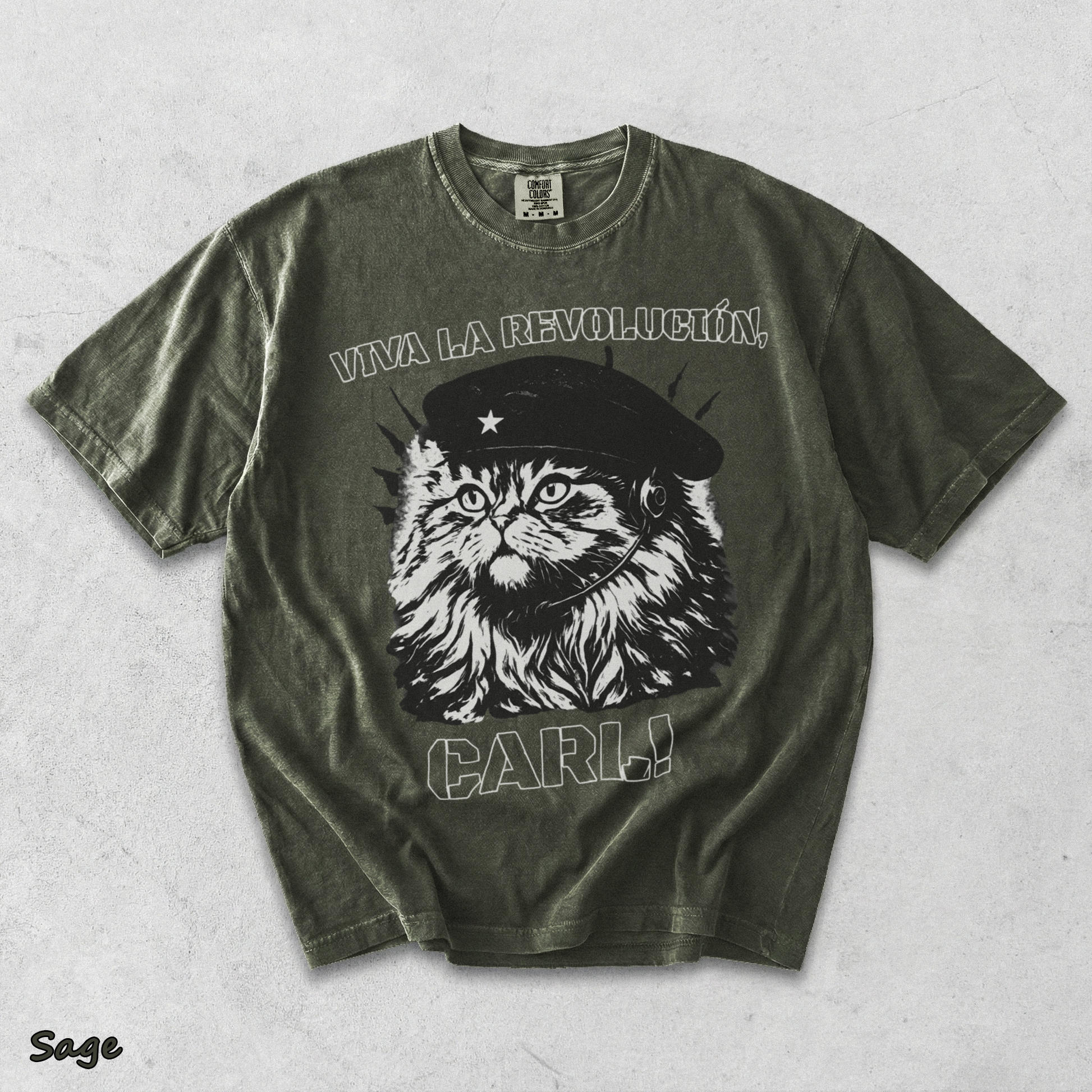 Viva La Revolucion Carl - Sage mockup