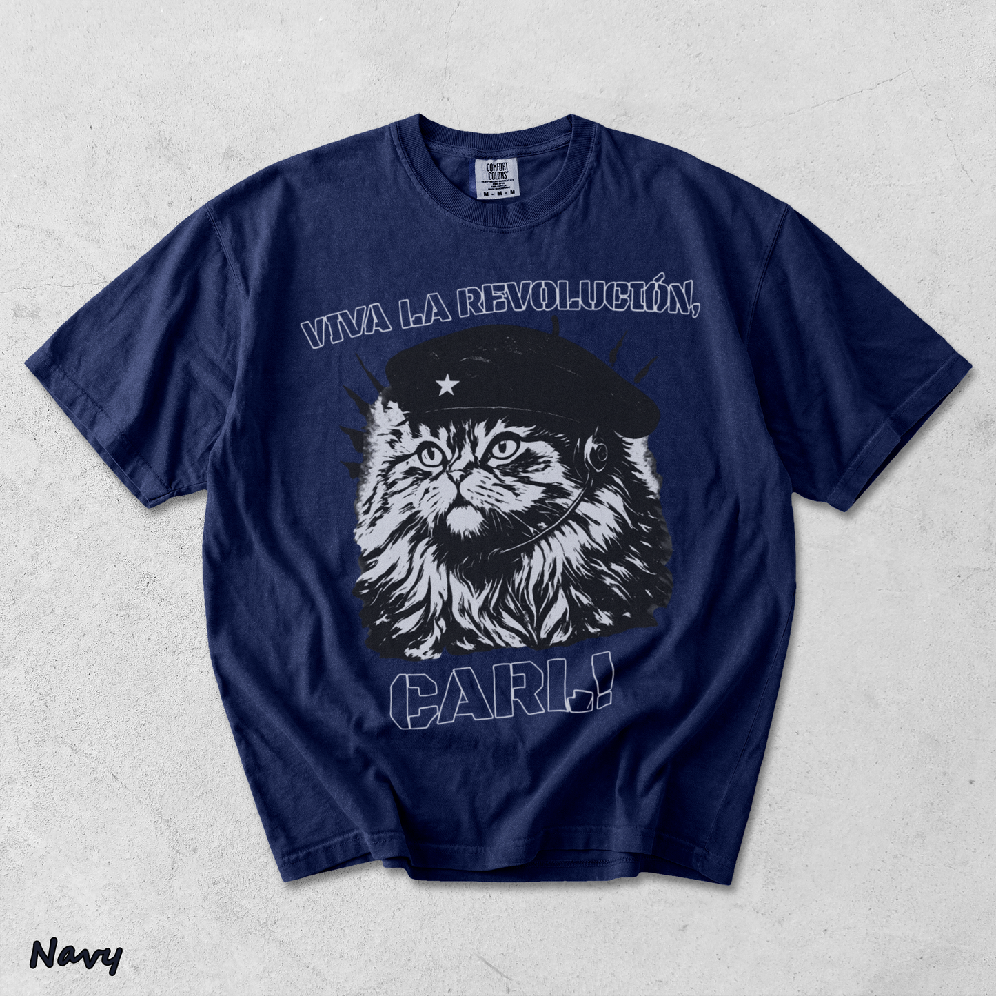 Viva La Revolucion Carl - True Navy mockup