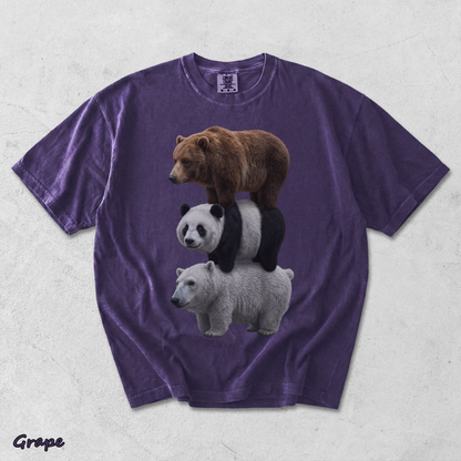 We Bears Realistic TShirt, Stacked Bares Shirt - Grape mockup