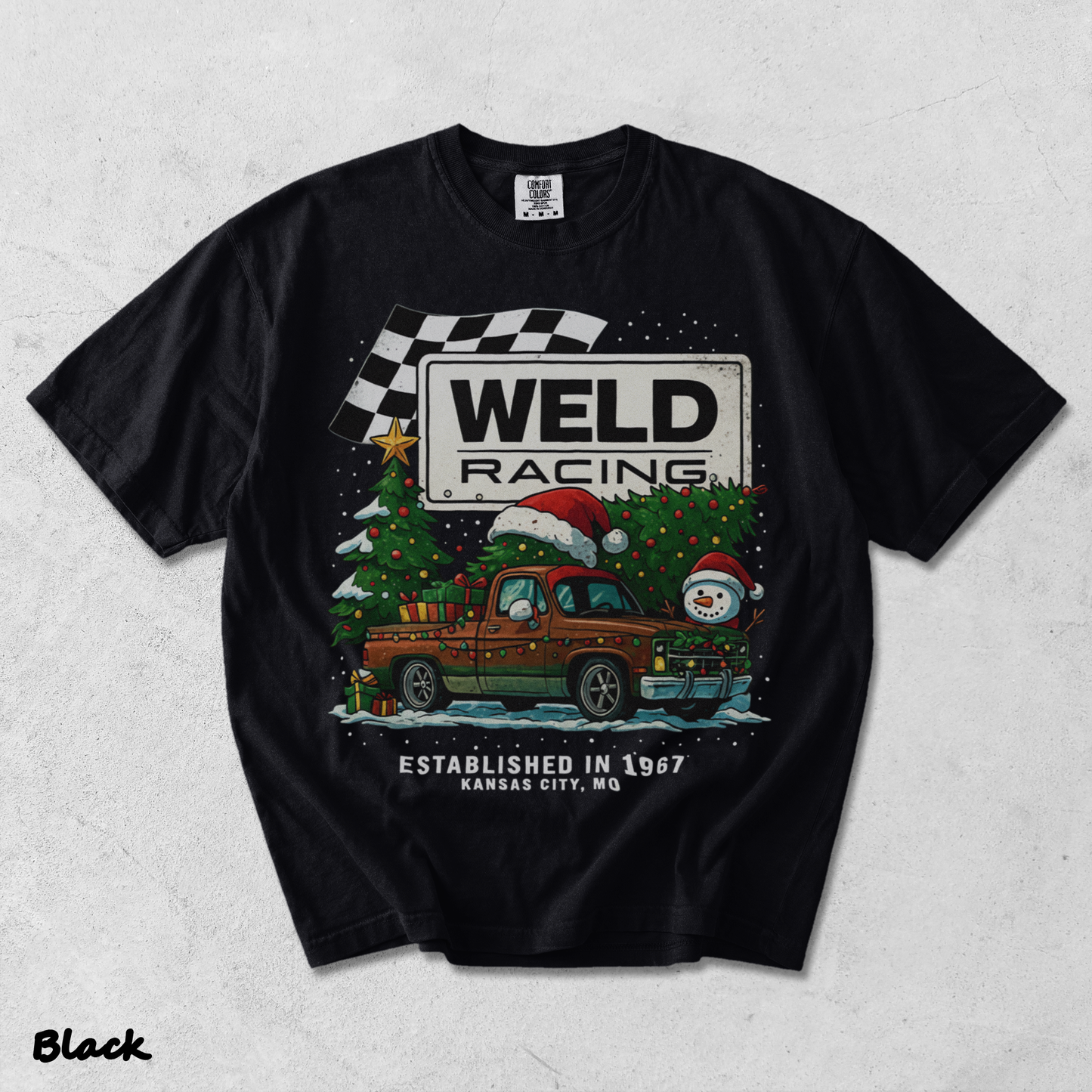 Weld Racing Christmas - Black mockup