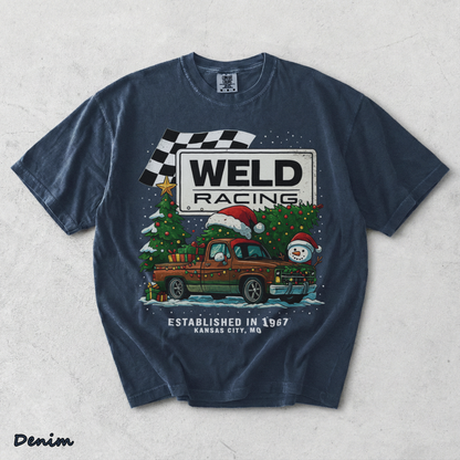 Weld Racing Christmas - Denim mockup