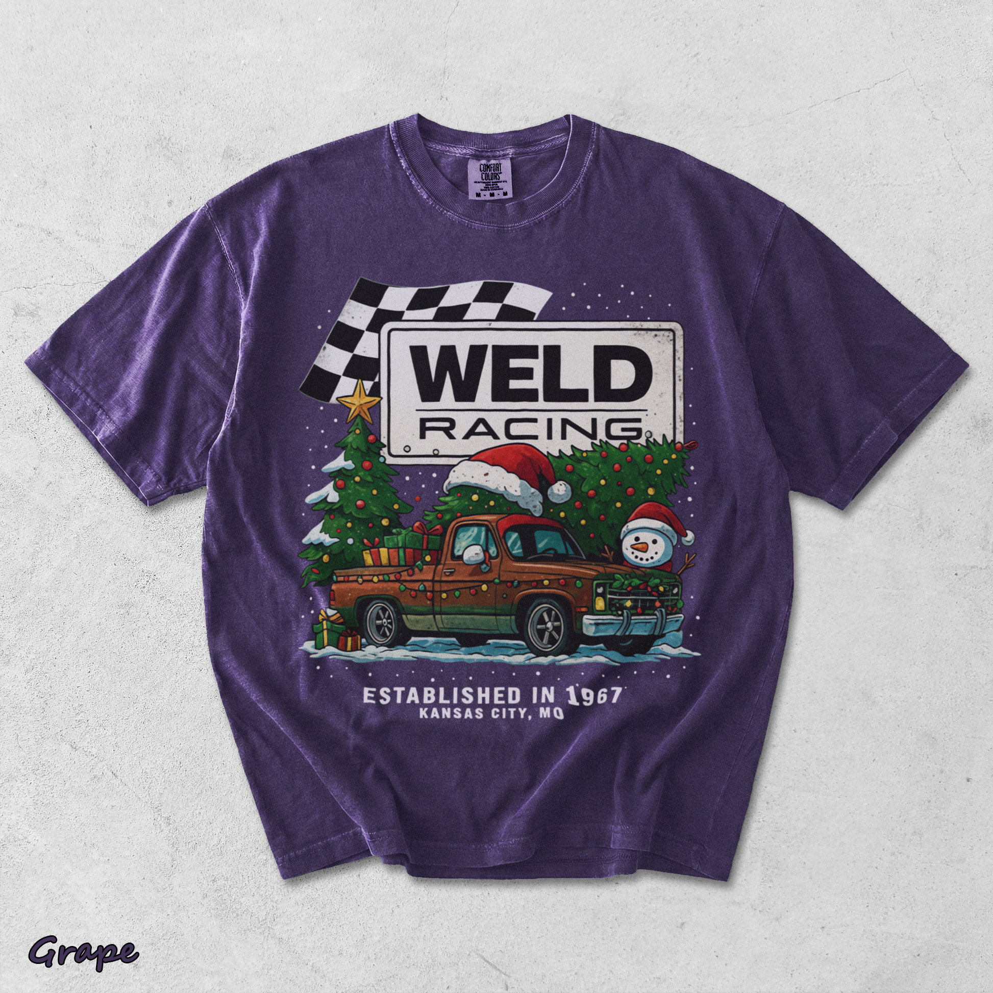Weld Racing Christmas - Grape mockup