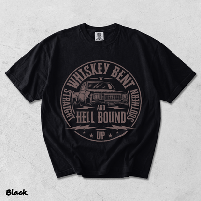 Whiskey Bent And Hell Bound - Black mockup