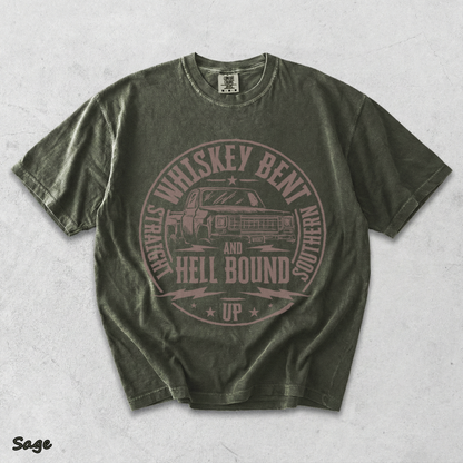 Whiskey Bent And Hell Bound - Sage mockup