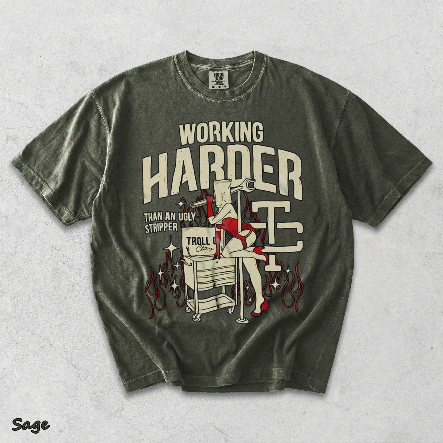white - Sage mockup